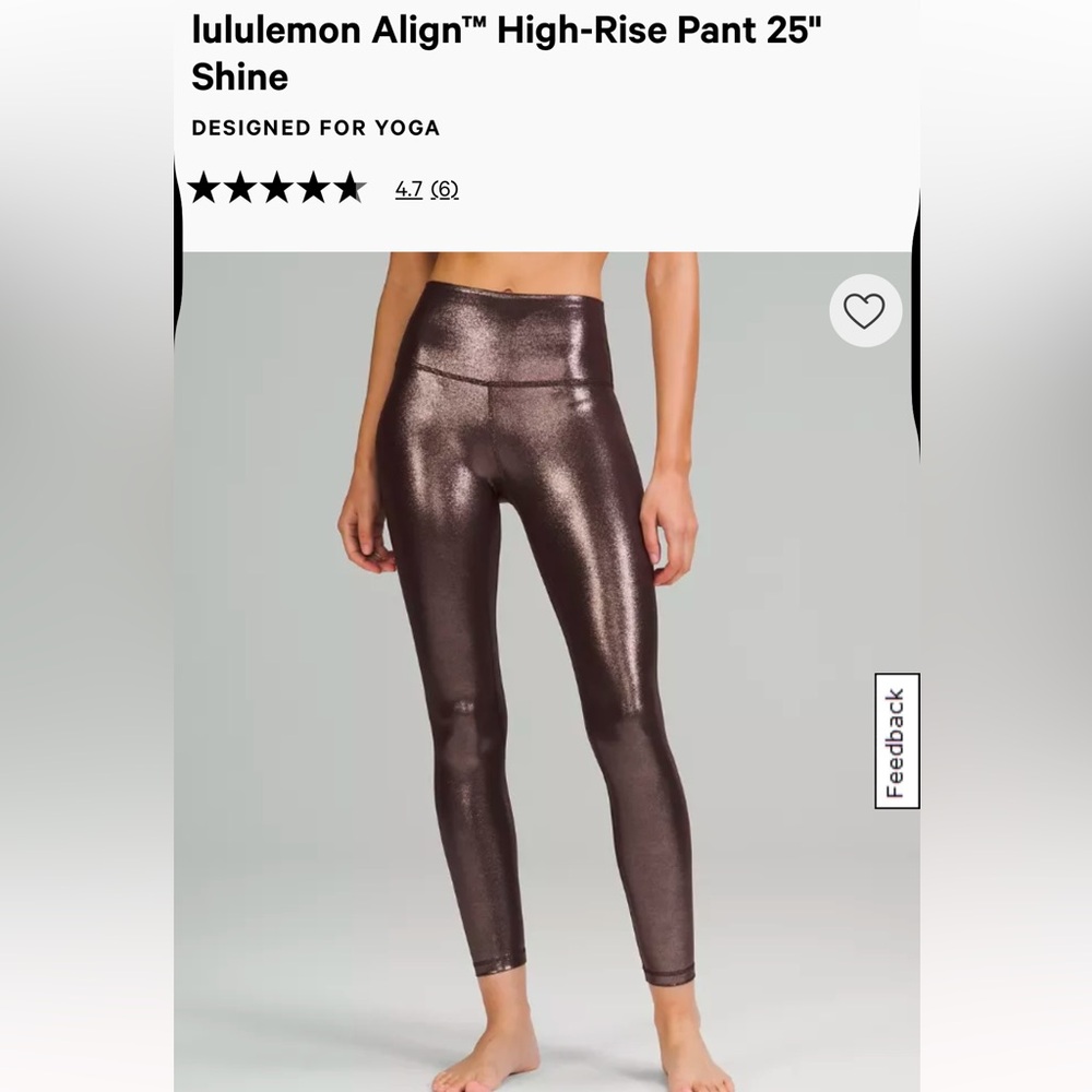 lululemon Align™ High-Rise Pant 25"
Shine ✨